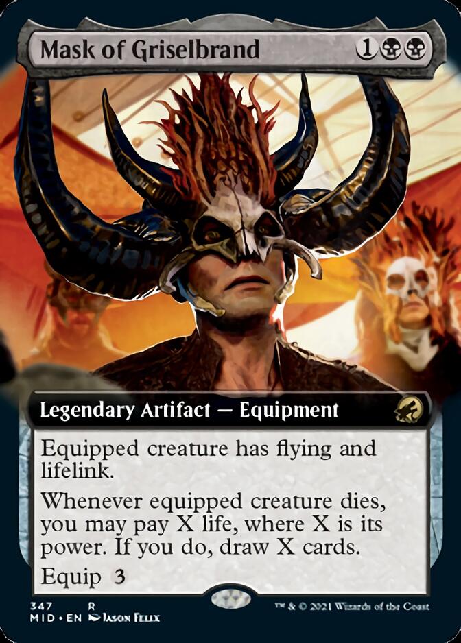 Mask of Griselbrand (Extended) [Innistrad: Midnight Hunt] | Play N Trade Winnipeg
