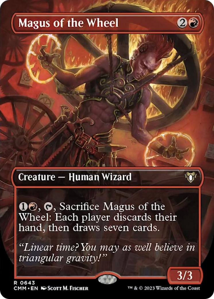 Magus of the Wheel (Borderless Alternate Art) [Commander Masters] | Play N Trade Winnipeg