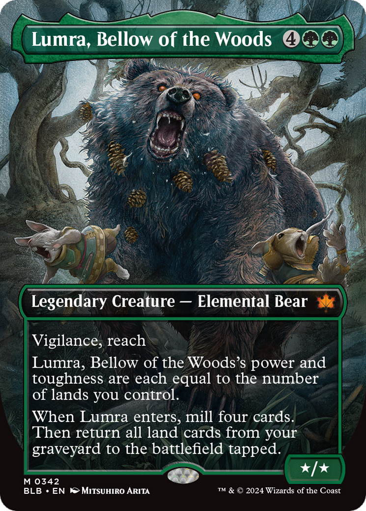 Lumra, Bellow of the Woods (Borderless) (0342) [Bloomburrow] | Play N Trade Winnipeg