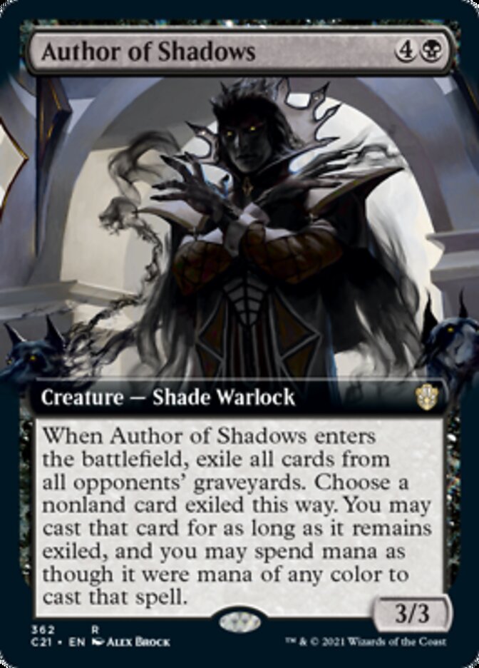Author of Shadows (Extended) [Commander 2021] | Play N Trade Winnipeg