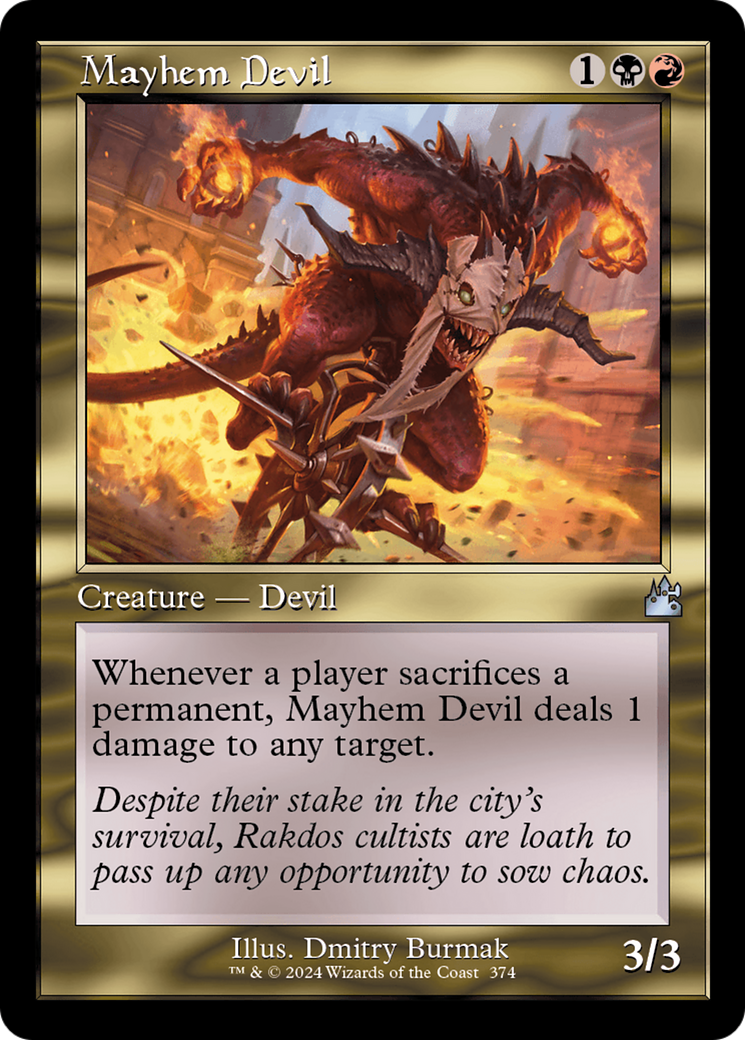 Mayhem Devil (Retro Frame) [Ravnica Remastered] | Play N Trade Winnipeg