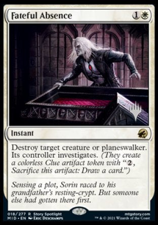 Fateful Absence (Promo Pack) [Innistrad: Midnight Hunt Promos] | Play N Trade Winnipeg