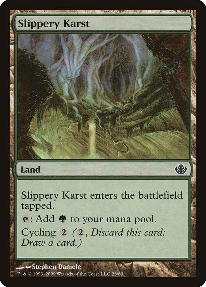 Slippery Karst [Duel Decks: Garruk vs. Liliana] | Play N Trade Winnipeg