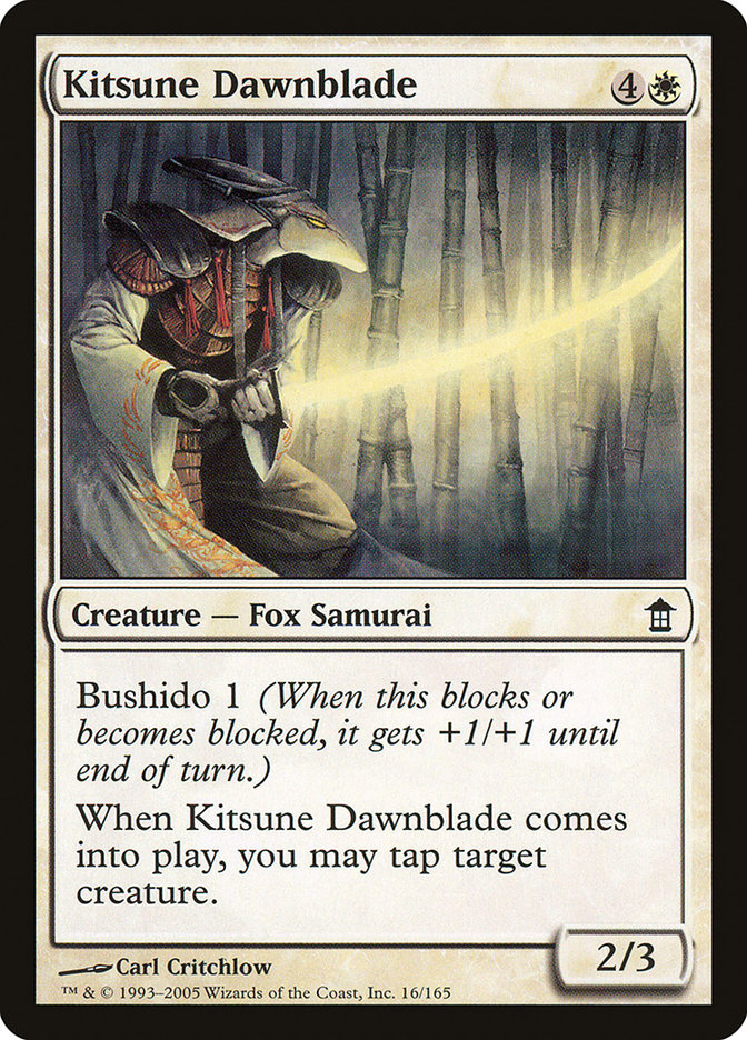 Kitsune Dawnblade [Saviors of Kamigawa] | Play N Trade Winnipeg