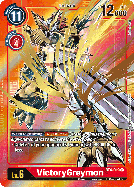 VictoryGreymon [BT4-019] (Alternate Art) [Great Legend] | Play N Trade Winnipeg