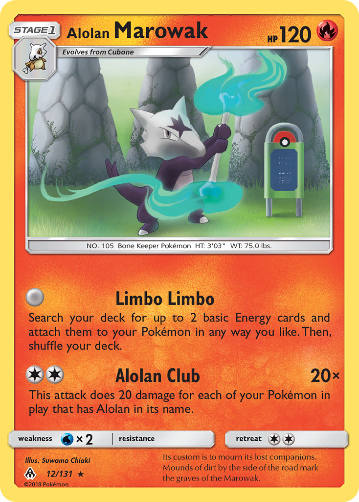 Alolan Marowak (12/131) [Sun & Moon: Forbidden Light] | Play N Trade Winnipeg