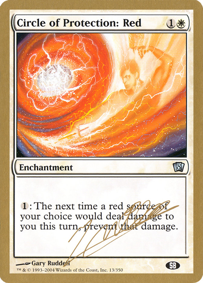 Circle of Protection: Red (Julien Nuijten) (SB) [World Championship Decks 2004] | Play N Trade Winnipeg