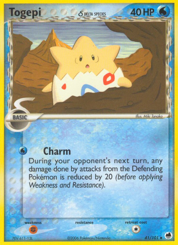 Togepi (41/101) (Delta Species) [EX: Dragon Frontiers] | Play N Trade Winnipeg