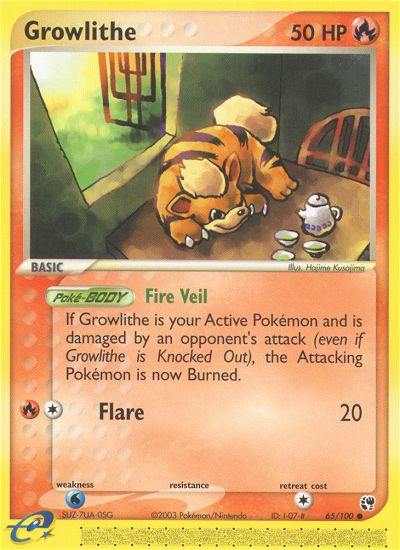 Growlithe (65/100) [EX: Sandstorm] | Play N Trade Winnipeg