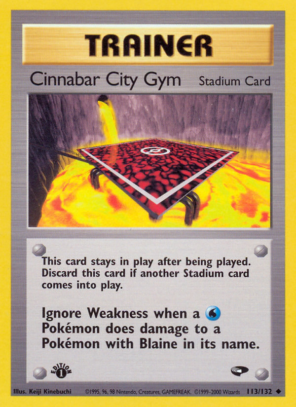 Cinnabar City Gym (113/132) [Gym Challenge 1st Edition] | Play N Trade Winnipeg