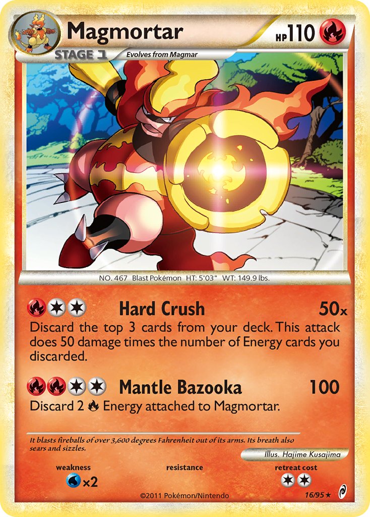 Magmortar (16/95) (Theme Deck Exclusive) [HeartGold & SoulSilver: Call of Legends] | Play N Trade Winnipeg