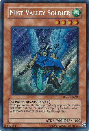 Mist Valley Soldier [HA01-EN006] Secret Rare | Play N Trade Winnipeg