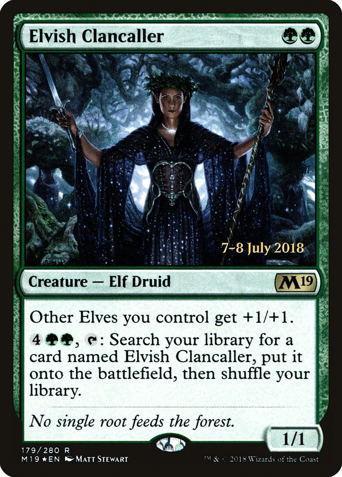 Elvish Clancaller  [Core Set 2019 Prerelease Promos] | Play N Trade Winnipeg