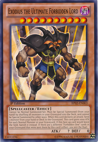 Exodius the Ultimate Forbidden Lord [BP02-EN063] Common | Play N Trade Winnipeg