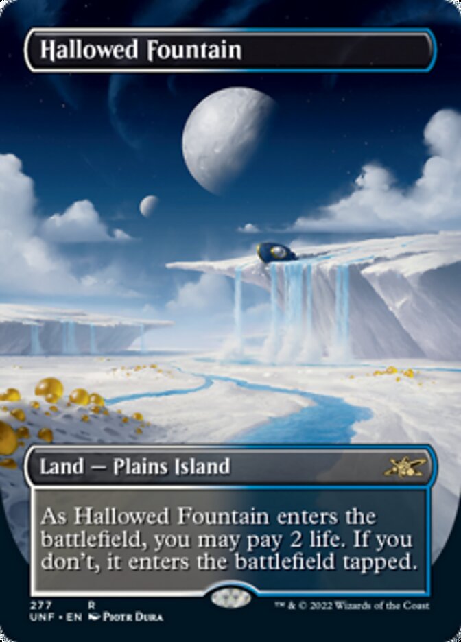 Hallowed Fountain (Borderless) [Unfinity] | Play N Trade Winnipeg