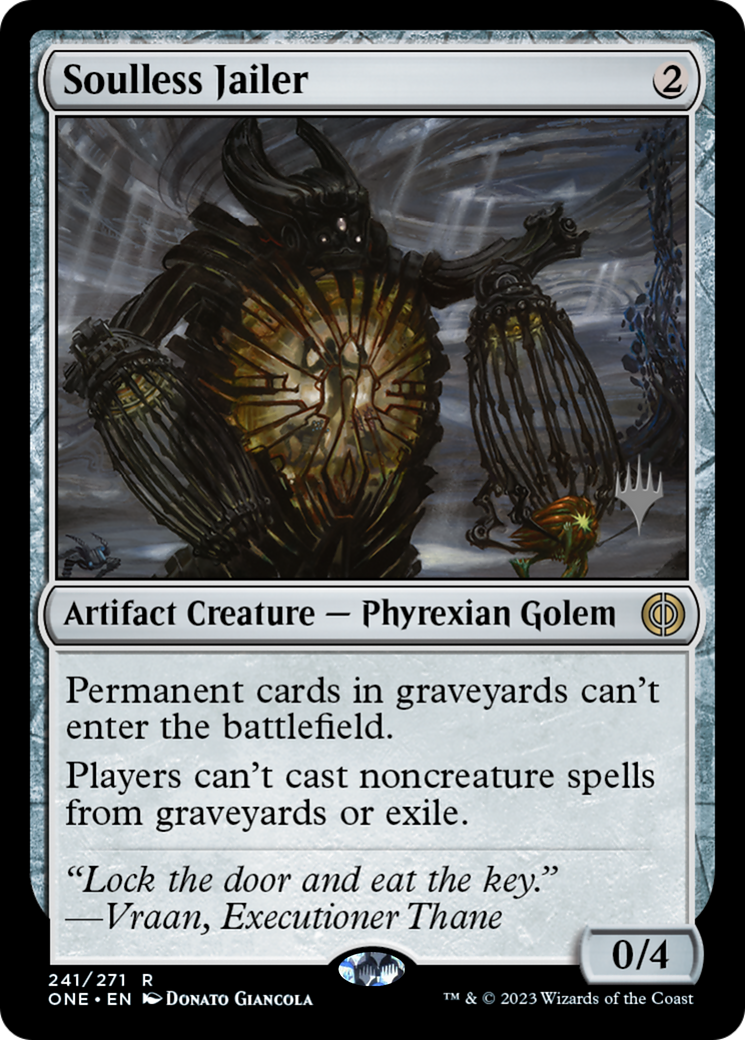 Soulless Jailer (Promo Pack) [Phyrexia: All Will Be One Promos] | Play N Trade Winnipeg