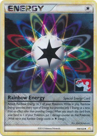 Rainbow Energy (104/123) (League Promo) [HeartGold & SoulSilver: Base Set] | Play N Trade Winnipeg