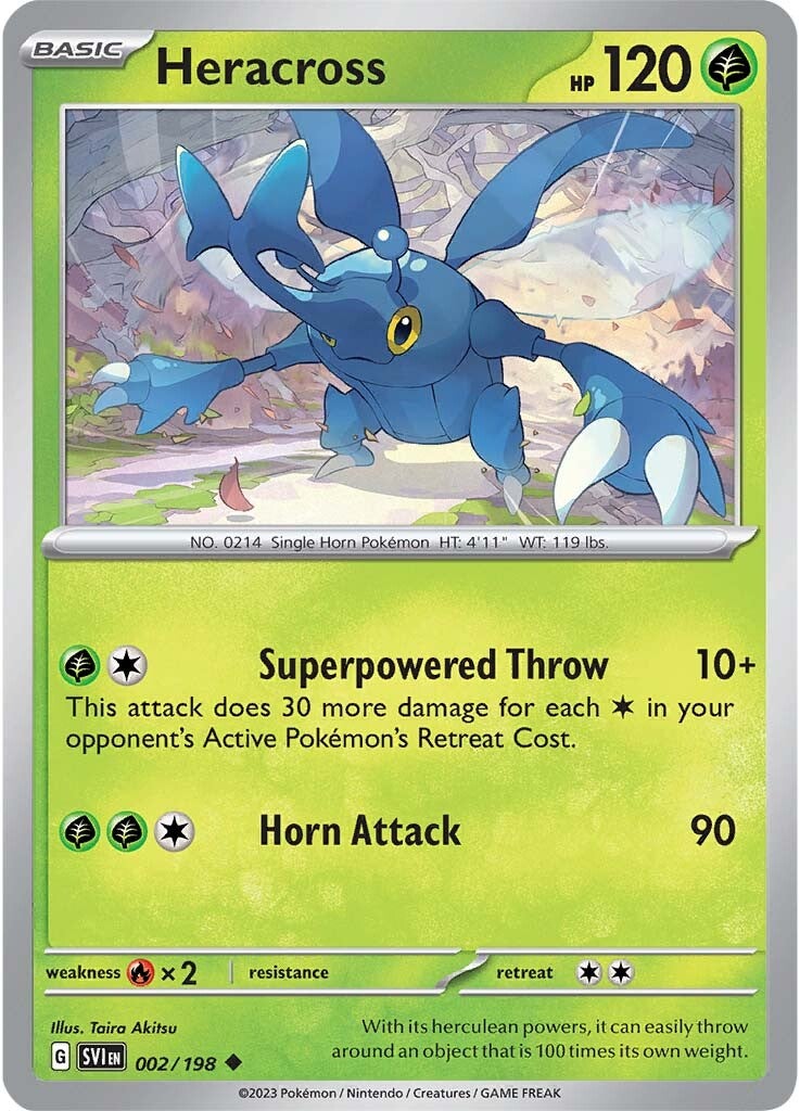 Heracross (002/198) [Scarlet & Violet: Base Set] | Play N Trade Winnipeg