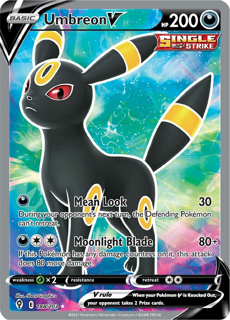 Umbreon V (188/203) [Sword & Shield: Evolving Skies] | Play N Trade Winnipeg