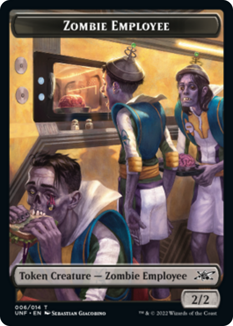 Zombie Employee // Balloon Double-sided Token [Unfinity Tokens] | Play N Trade Winnipeg