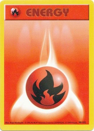 Fire Energy (98/102) [Base Set Shadowless Unlimited] | Play N Trade Winnipeg