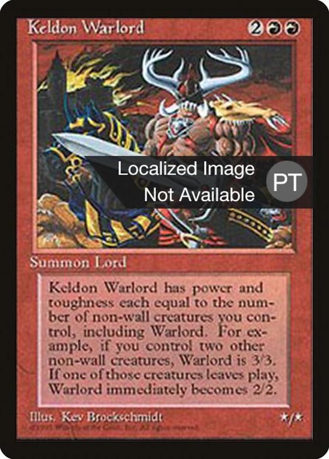 Keldon Warlord [Fourth Edition (Foreign Black Border)] | Play N Trade Winnipeg