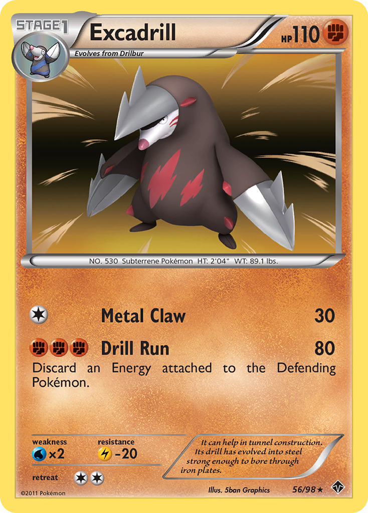 Excadrill (56/98) [Black & White: Emerging Powers] | Play N Trade Winnipeg