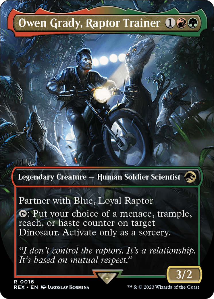 Owen Grady, Raptor Trainer (Borderless) [Jurassic World Collection] | Play N Trade Winnipeg