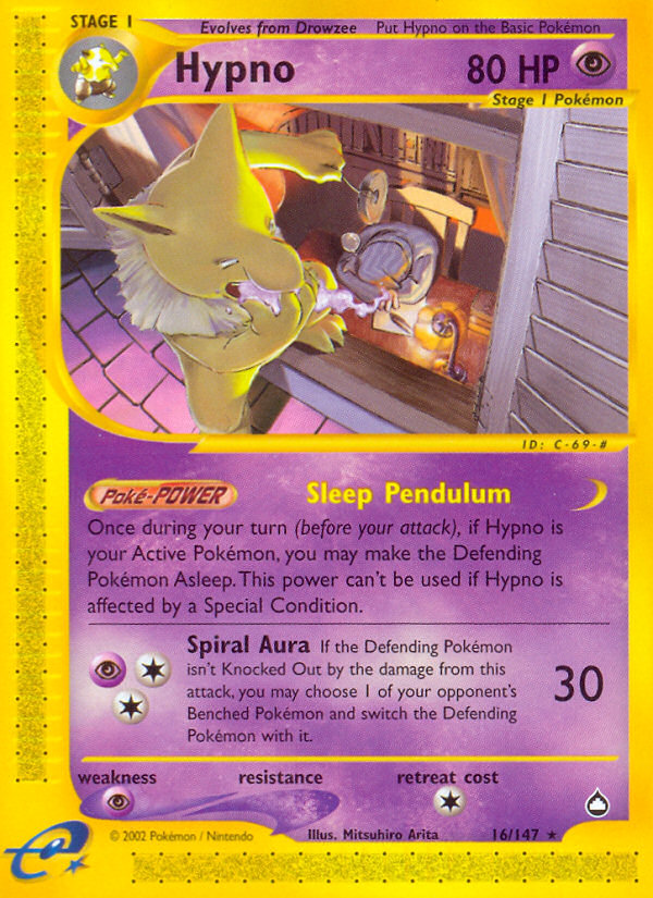 Hypno (16/147) [Aquapolis] | Play N Trade Winnipeg