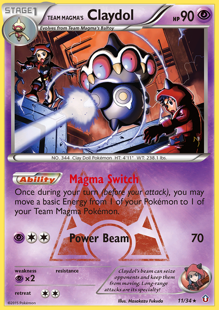 Team Magma's Claydol (11/34) [XY: Double Crisis] | Play N Trade Winnipeg