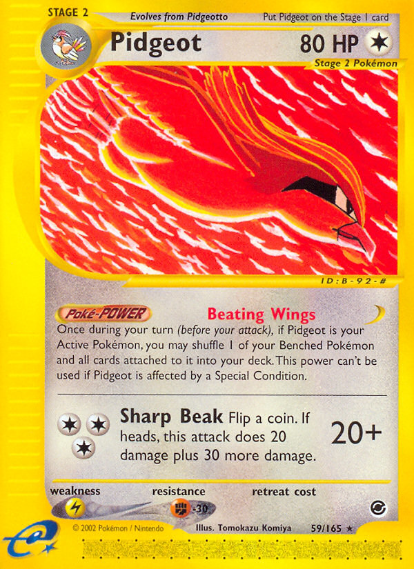 Pidgeot (59/165) [Expedition: Base Set] | Play N Trade Winnipeg