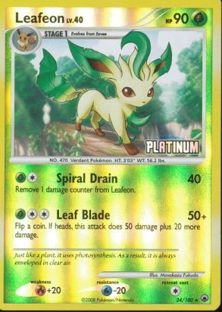 Leafeon (24/100) [Burger King Promos: 2009 Collection] | Play N Trade Winnipeg