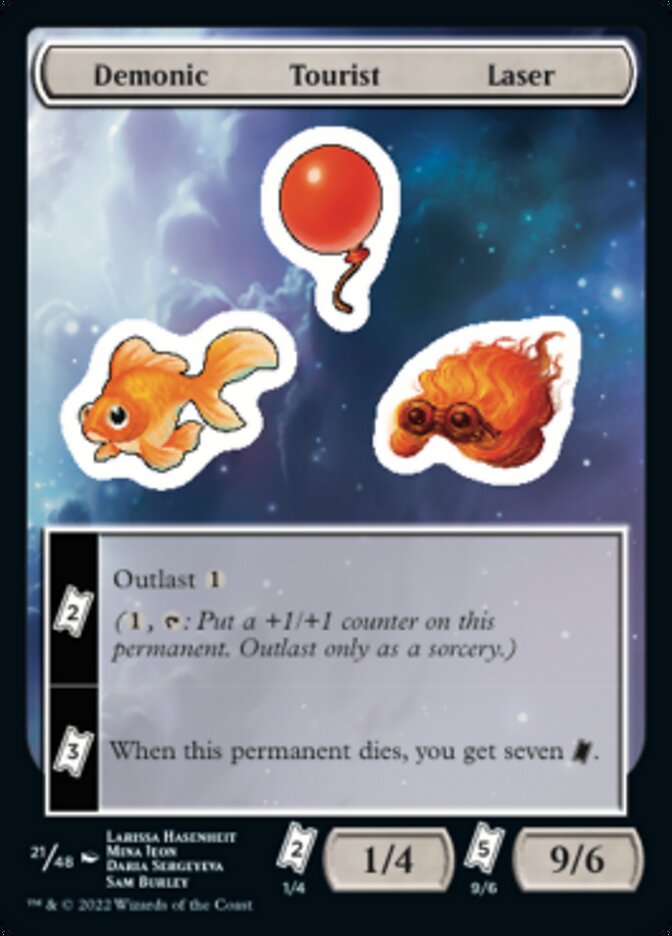 Demonic Tourist Laser [Unfinity Stickers] | Play N Trade Winnipeg
