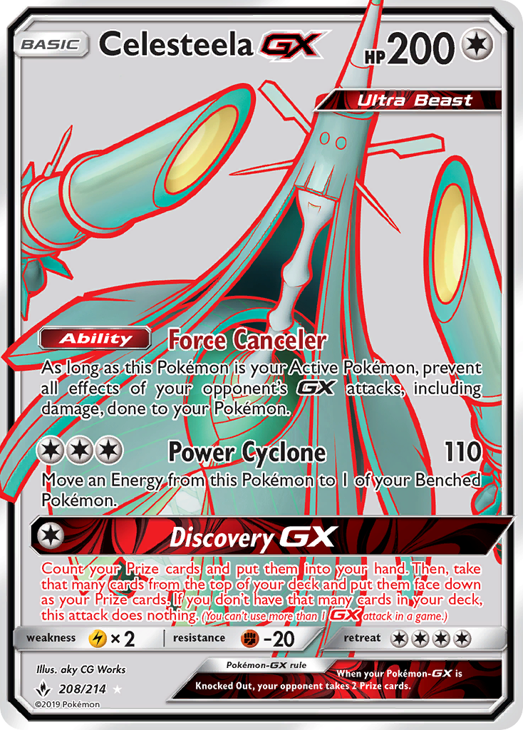 Celesteela GX (208/214) [Sun & Moon: Unbroken Bonds] | Play N Trade Winnipeg