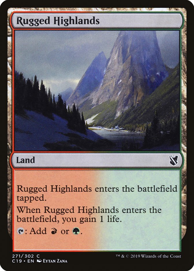 Rugged Highlands [Commander 2019] | Play N Trade Winnipeg