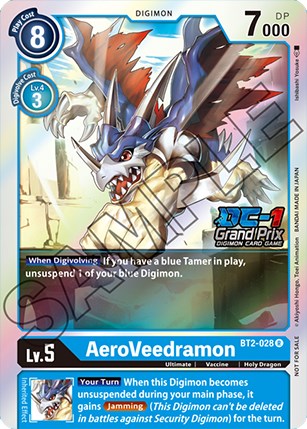 AeroVeedramon [BT2-028] (DC-1 Grand Prix) [Release Special Booster Promos] | Play N Trade Winnipeg