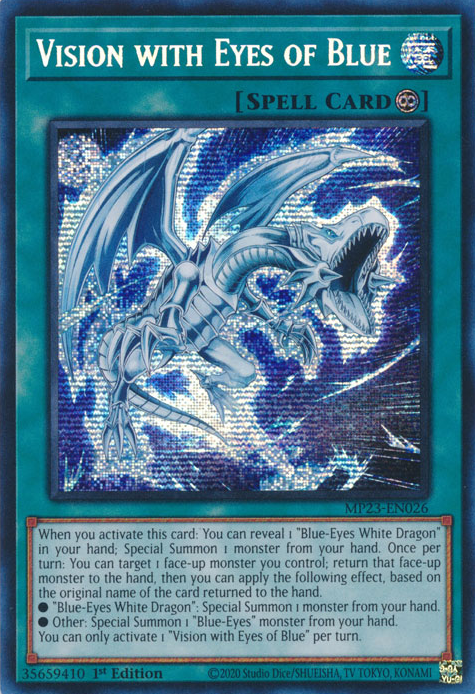 Vision with Eyes of Blue [MP23-EN026] Prismatic Secret Rare | Play N Trade Winnipeg