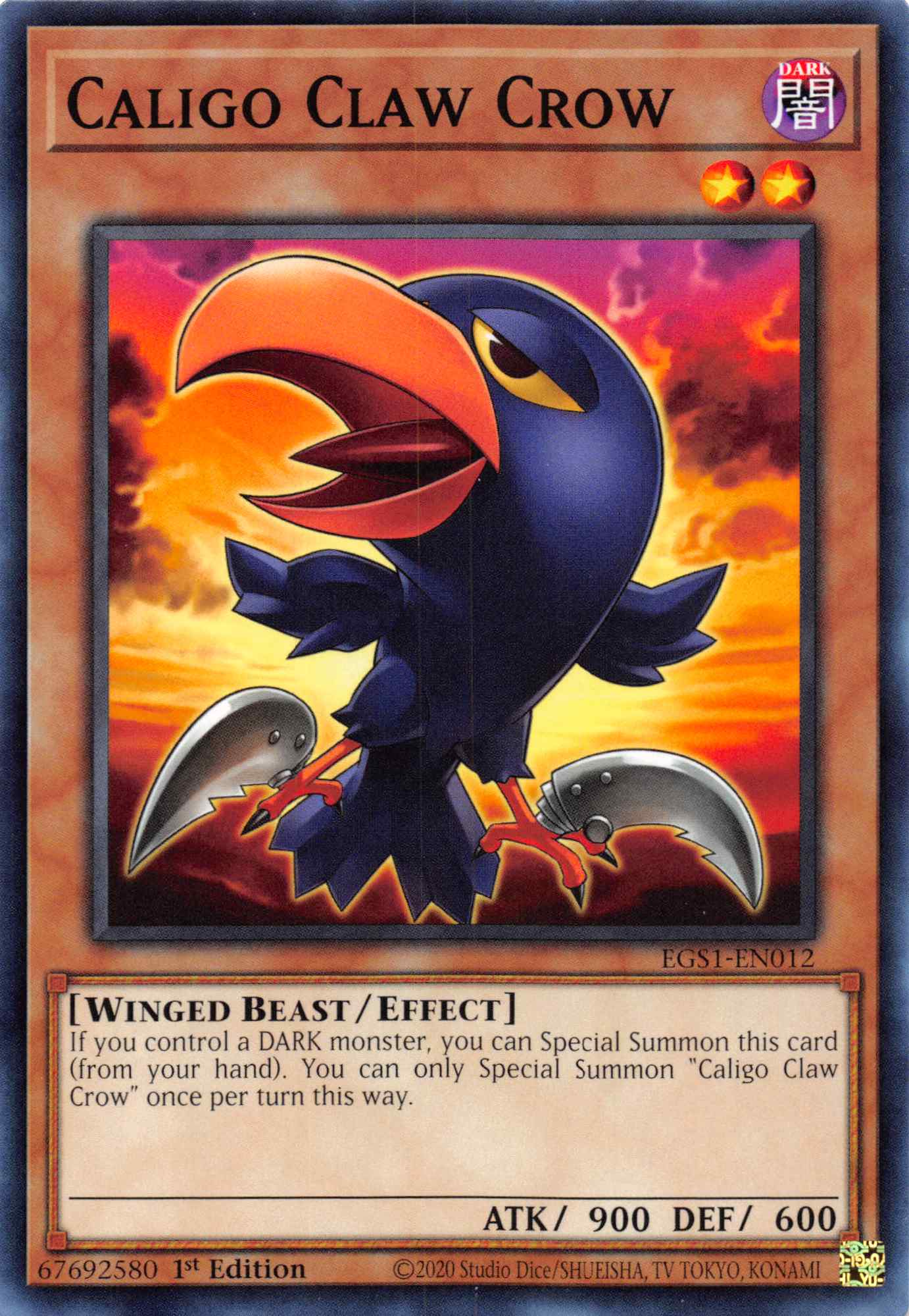 Caligo Claw Crow [EGS1-EN012] Common | Play N Trade Winnipeg