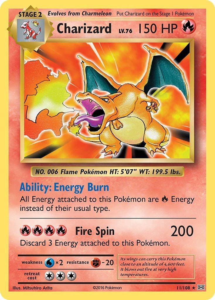 Charizard (11/108) [XY: Evolutions] | Play N Trade Winnipeg