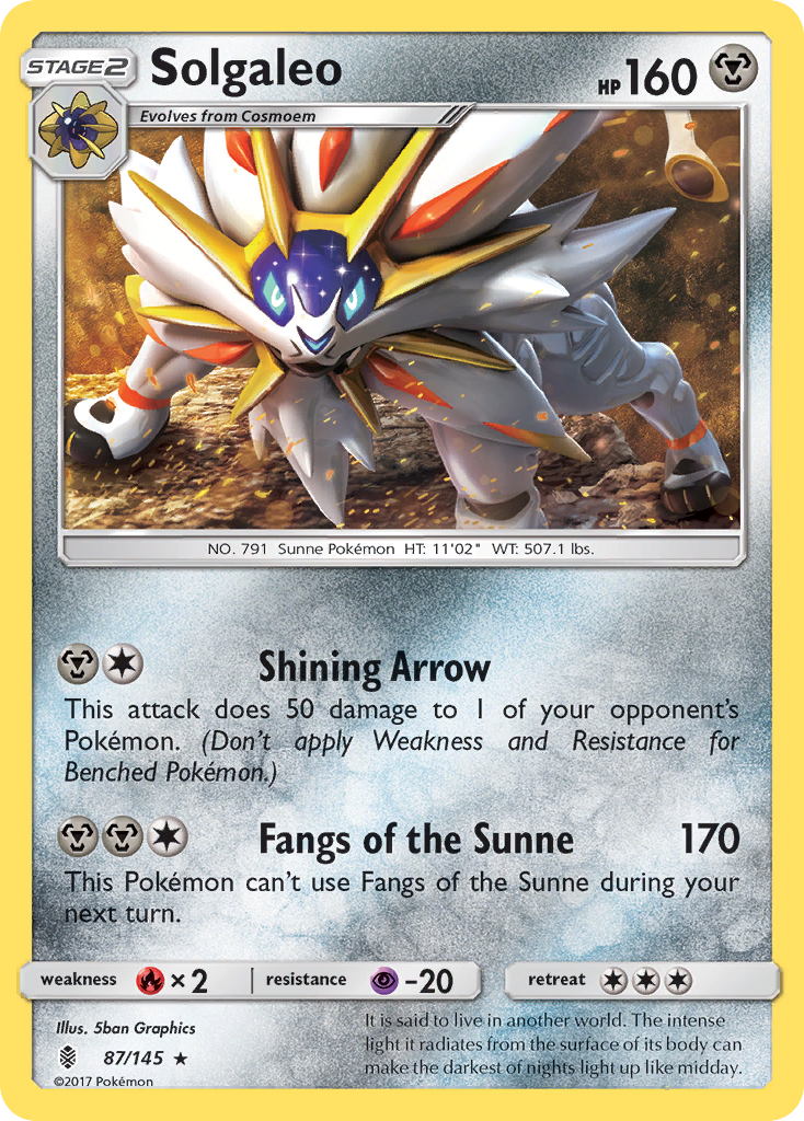 Solgaleo (87/145) [Sun & Moon: Guardians Rising] | Play N Trade Winnipeg