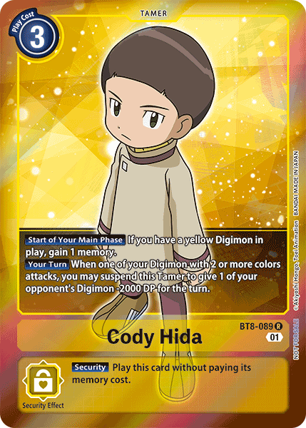 Cody Hida [BT8-089] (Alternative Art - Box Topper) [New Awakening] | Play N Trade Winnipeg