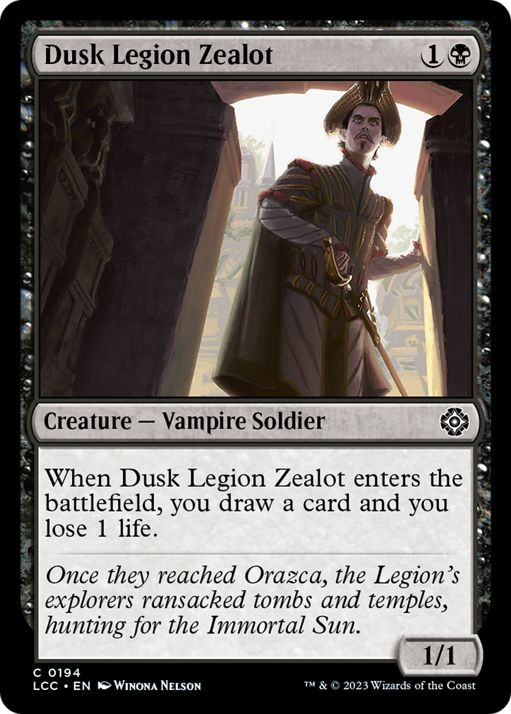 Dusk Legion Zealot [The Lost Caverns of Ixalan Commander] | Play N Trade Winnipeg