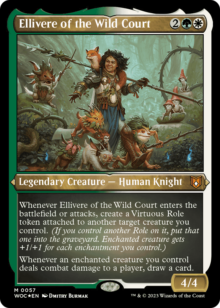 Ellivere of the Wild Court (Display Commander) [Wilds of Eldraine Commander] | Play N Trade Winnipeg