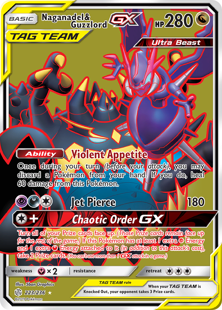 Naganadel & Guzzlord GX (223/236) [Sun & Moon: Cosmic Eclipse] | Play N Trade Winnipeg