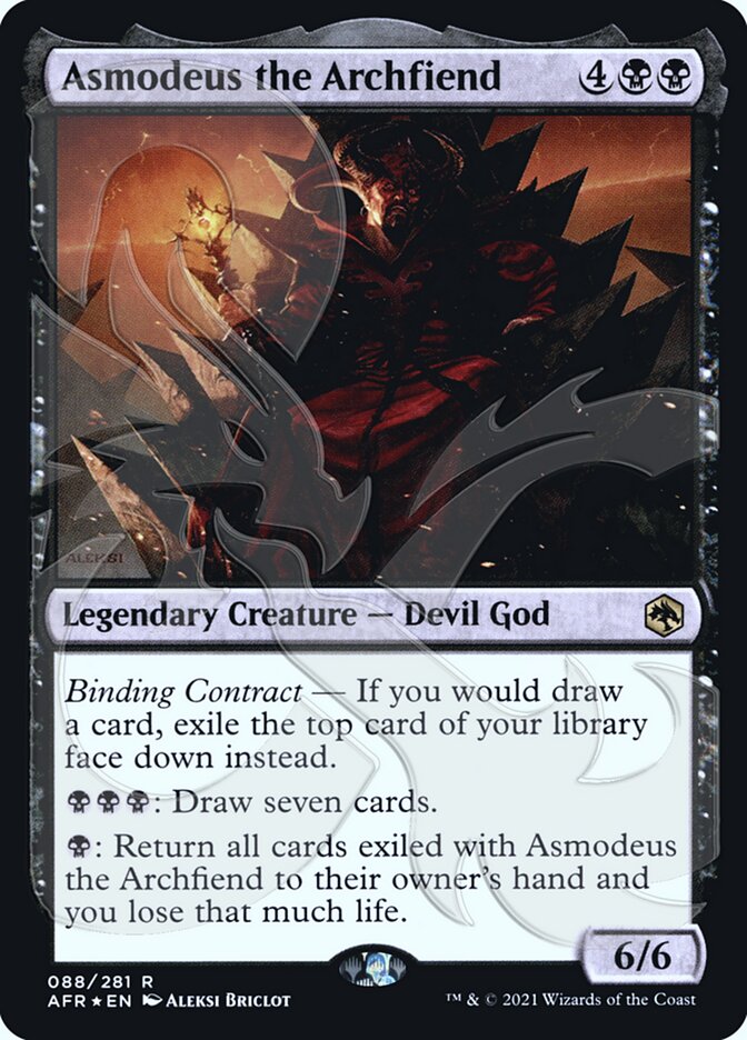 Asmodeus the Archfiend (Ampersand Promo) [Dungeons & Dragons: Adventures in the Forgotten Realms Promos] | Play N Trade Winnipeg
