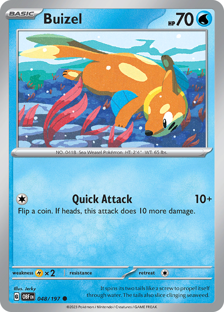 Buizel (048/197) [Scarlet & Violet: Obsidian Flames] | Play N Trade Winnipeg