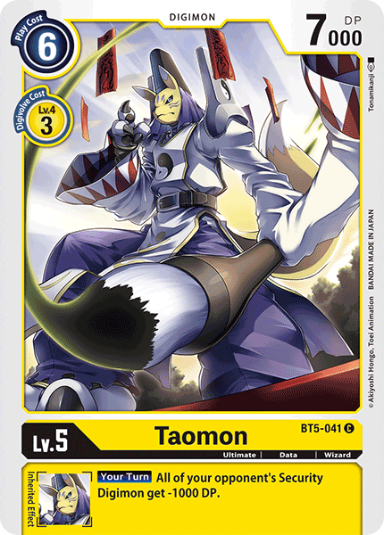 Taomon [BT5-041] [Battle of Omni] | Play N Trade Winnipeg