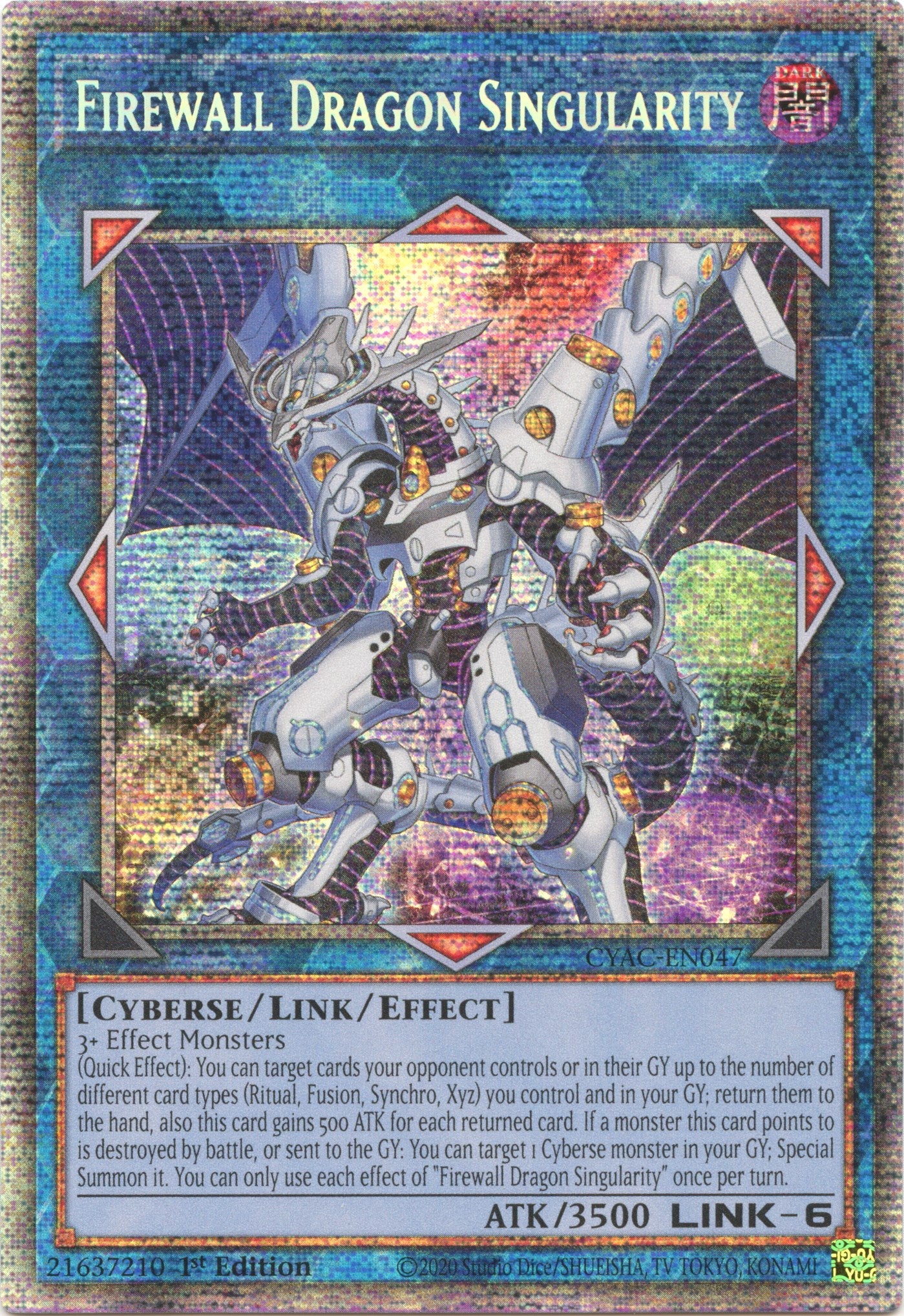 Firewall Dragon Singularity [CYAC-EN047] Starlight Rare | Play N Trade Winnipeg