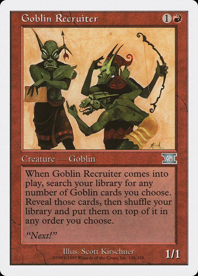Goblin Recruiter [Classic Sixth Edition] | Play N Trade Winnipeg
