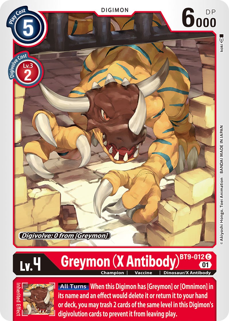 Greymon (X Antibody) [BT9-012] [X Record] | Play N Trade Winnipeg